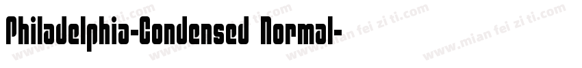 Philadelphia-Condensed Normal字体转换